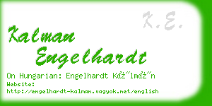 kalman engelhardt business card